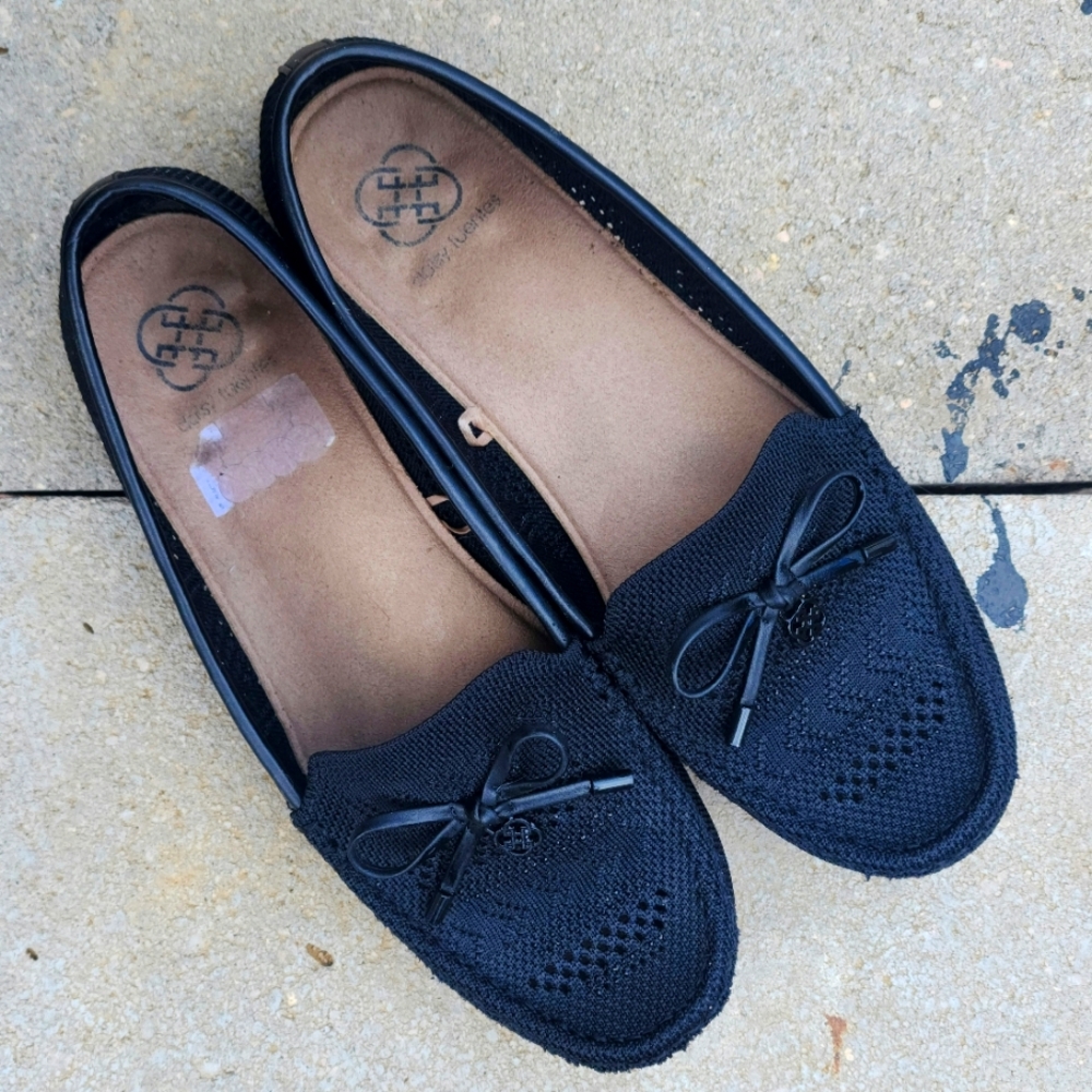 Daisy Fuentes Black Flats Size 11